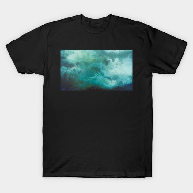 Blue Texture Art T-Shirt by BeCreativeHere